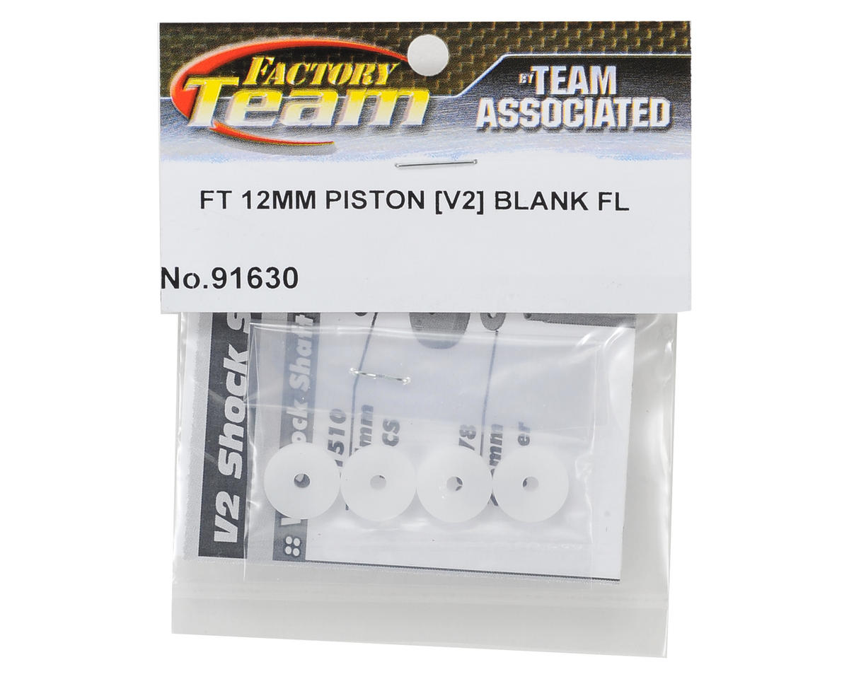 Team Associated Factory Team 12mm V2 Shock Piston (4) (Blank)