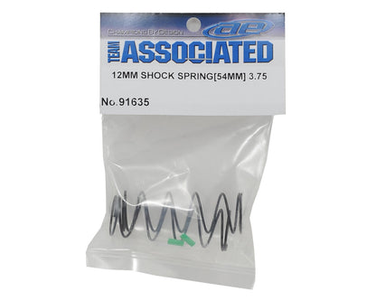 Team Associated 12mm Front Shock Spring (Green/3.75lbs) (2) (54mm Long)