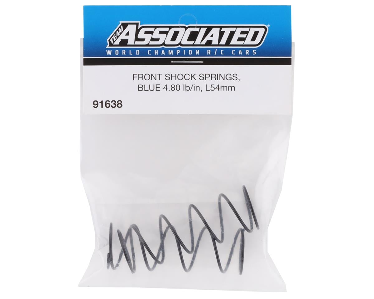 Team Associated 12mm Front Shock Spring (2) (Blue/4.80lbs) (54mm Long)