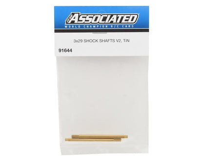 Team Associated 3x29mm V2 Ti-Nitride Screw Mount Rear Shock Shaft (2)