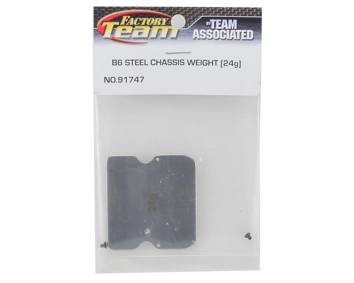Team Associated B6 Steel Servo Chassis Weight (24g)