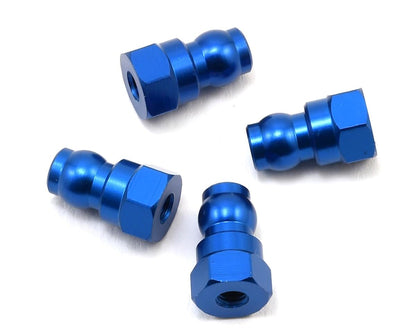 Team Associated 12mm Aluminum Shock Bushings w/9mm Offset (Blue)