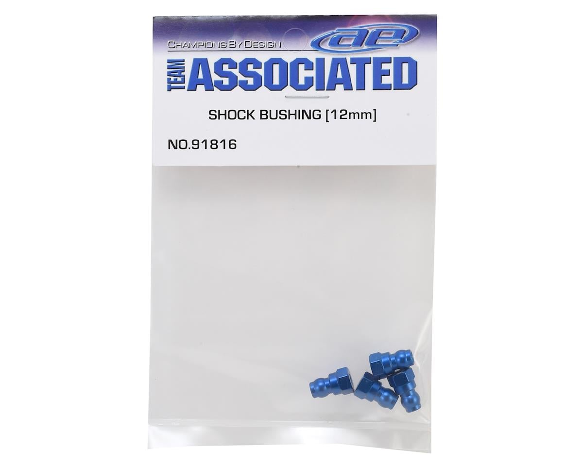 Team Associated 12mm Aluminum Shock Bushings w/9mm Offset (Blue)