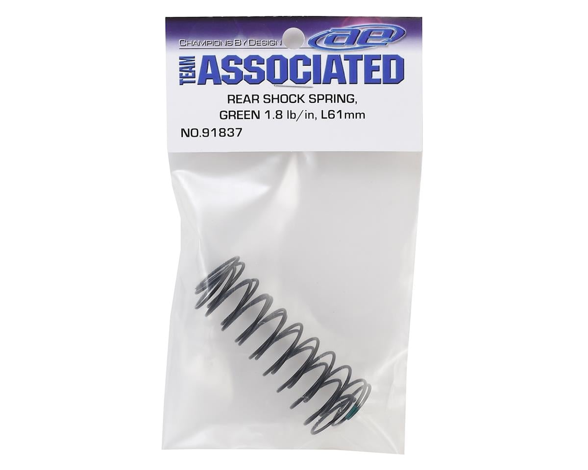 Team Associated 12mm Rear Shock Spring (2) (Green/1.80lbs) (61mm Long)