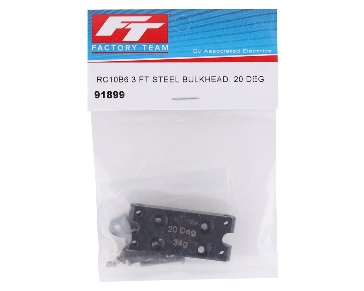 Team Associated RC10B6 Factory Team Steel Bulkhead (20 Degree)