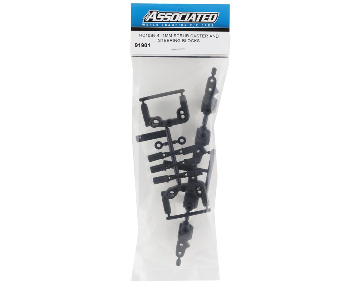 Team Associated RC10B6.4 -1mm Scrub Caster & Steering Blocks