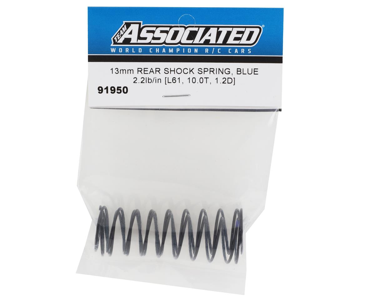 Team Associated 13mm Rear Shock Spring (Blue/2.2lbs) (61mm)