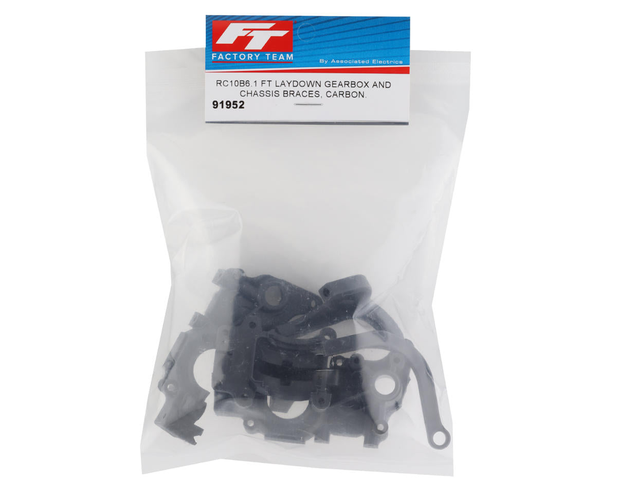 Team Associated RC10B6.1 Factory Team Laydown Gearbox & Chassis Braces