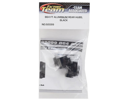 Team Associated B64 Factory Team Aluminum Rear Hubs (Black) (2)