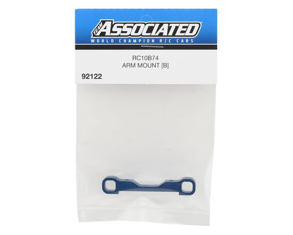 Team Associated RC10B74 Aluminum "B" Arm Mount (Blue)