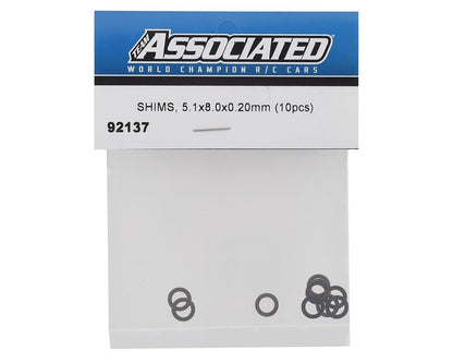Team Associated 5.1x8.0x0.20mm Shims (9)