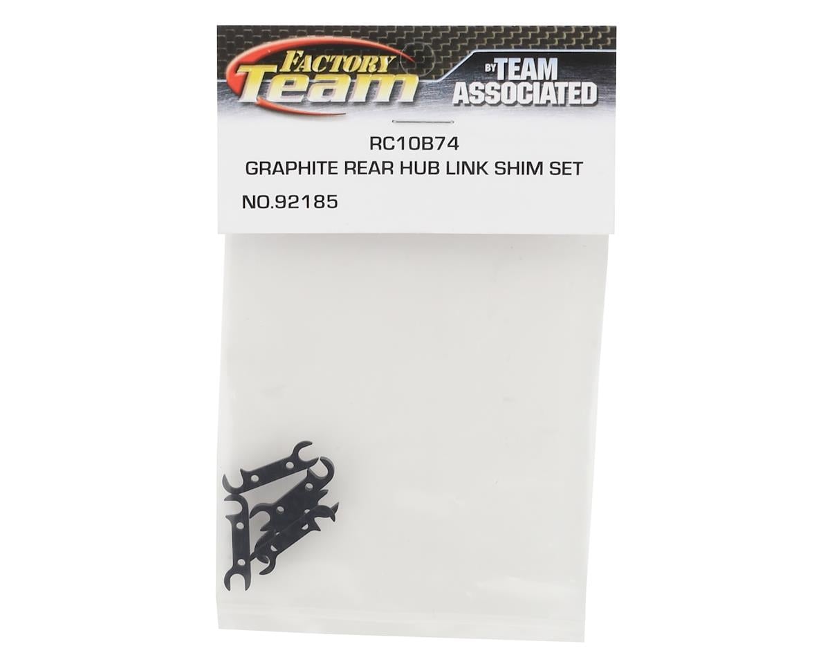 Team Associated RC10B74 Graphite Rear Hub Link Shim Set
