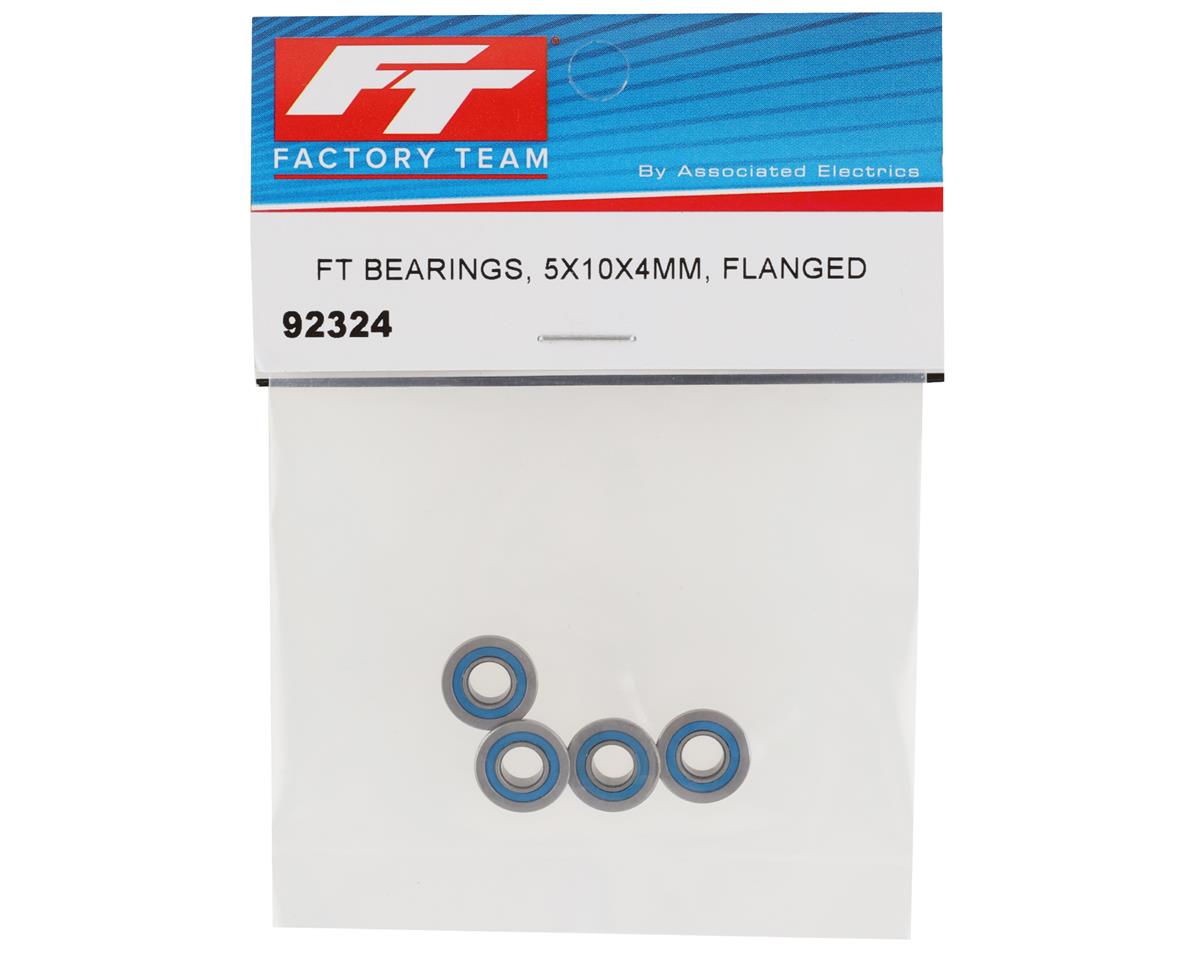 Team Associated 5x10x4mm Factory Team Flanged Bearings (4)