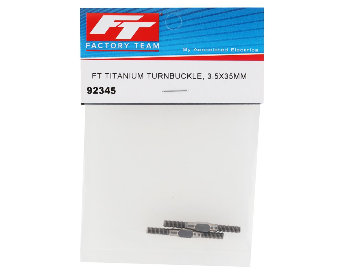 Team Associated Factory Team 3.5x35mm Titanium Turnbuckles (2)