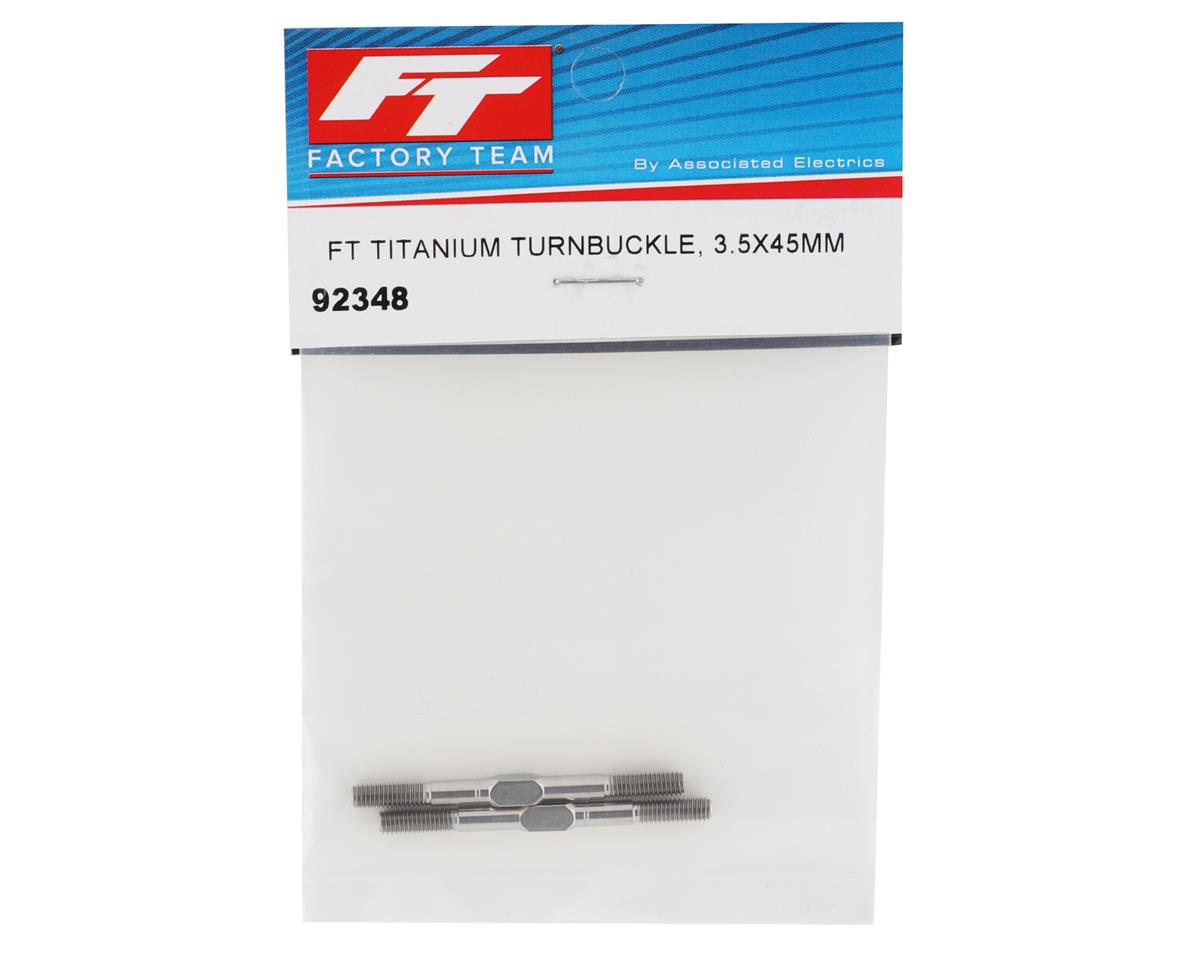 Team Associated Factory Team 3.5x45mm Titanium Turnbuckles (2)