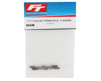 Team Associated Factory Team 3.5x45mm Titanium Turnbuckles (2)