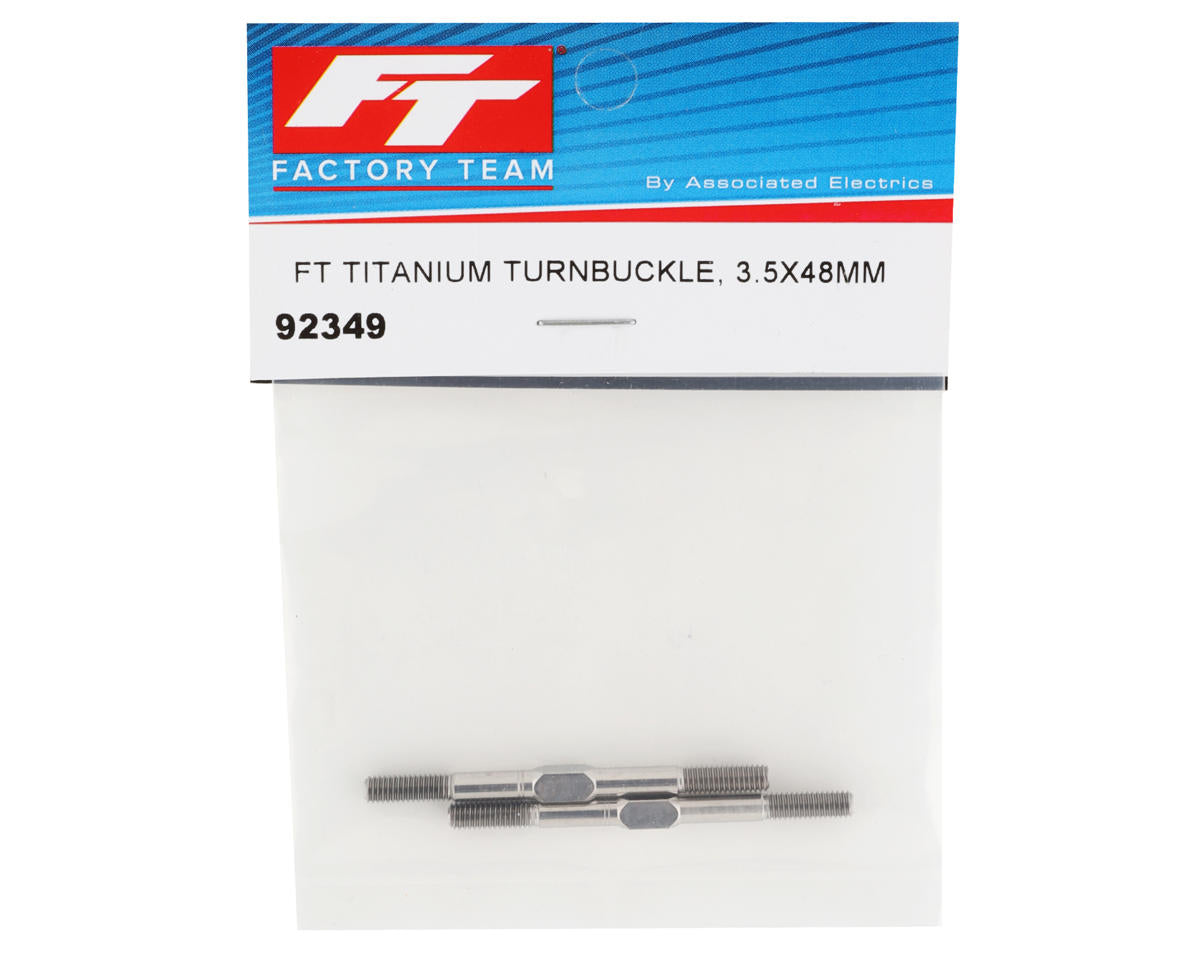 Team Associated Factory Team B6.4/B6.4D 3.5x48mm Titanium Turnbuckles (2)
