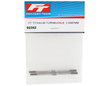 Team Associated Factory Team T6.2/SC6.2 3.5x67mm Titanium Turnbuckles (2)