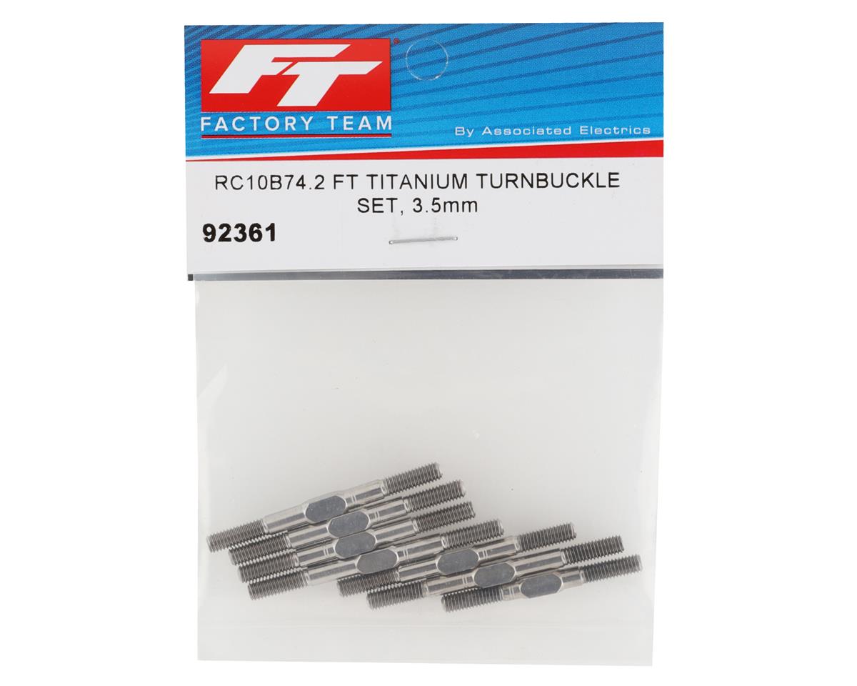 Team Associated Factory Team 3.5mm Titanium Turnbuckle Set (7)