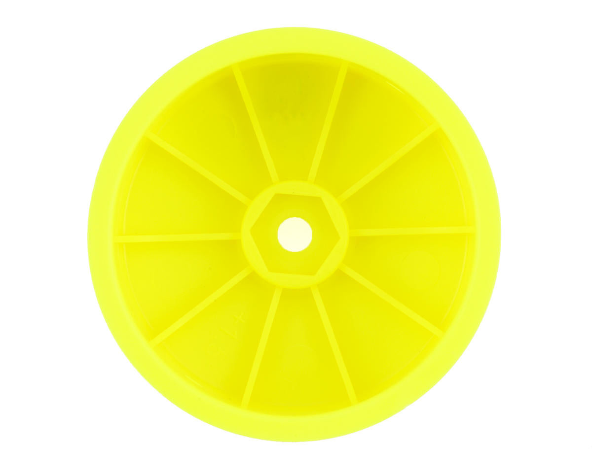 Team Associated 12mm Hex 2.2 4WD Front +1.5mm Buggy Wheels (2) (B74) (Yellow)