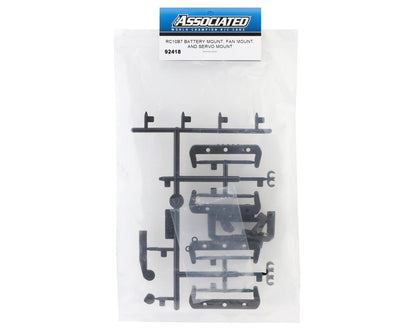 Team Associated RC10B7 Battery, Fan & Servo Mounts Set