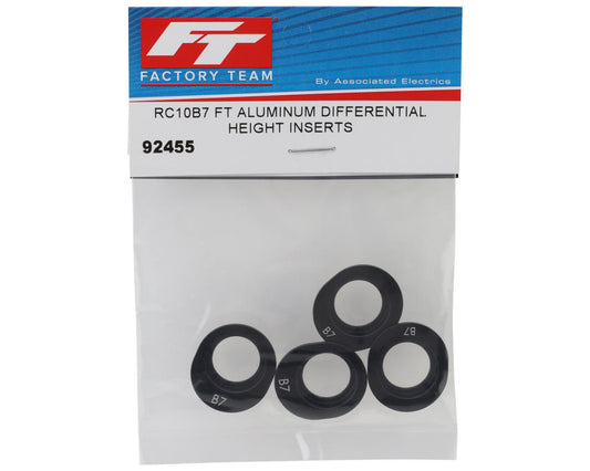 Team Associated RC10B7 Factory Team Aluminum Differential Height Inserts (4)