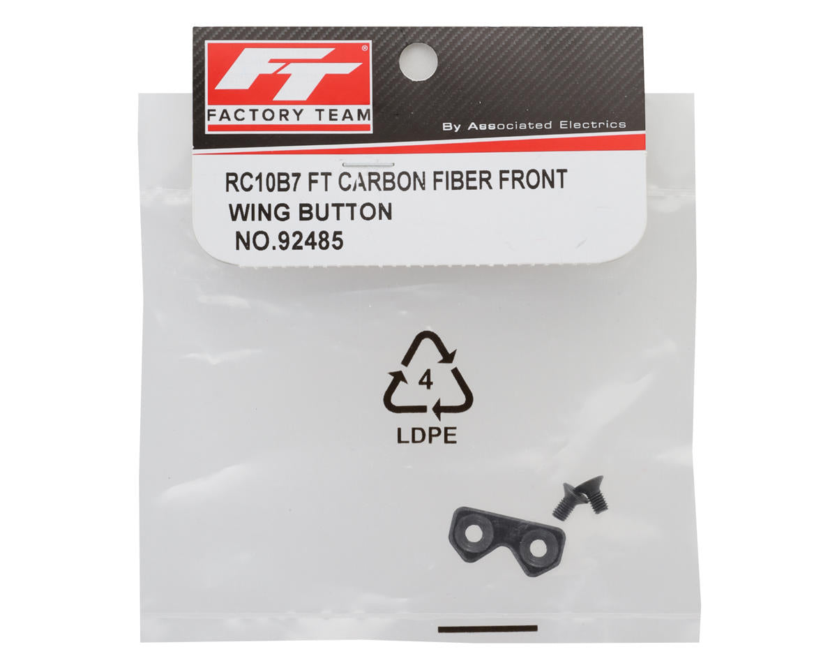 Team Associated RC10B7 Factory Team Carbon Fiber Front Wing Button