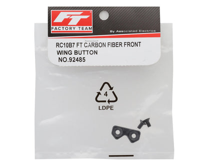 Team Associated RC10B7 Factory Team Carbon Fiber Front Wing Button
