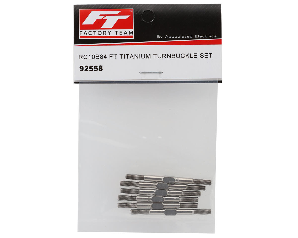 Team Associated RC10B84 Factory Team Titanium Turnbuckle Set