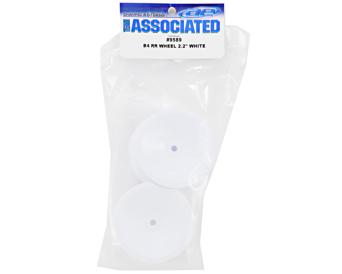Team Associated 2.2 Rear Wheel (White) (2) (B4/B44) (Pins)