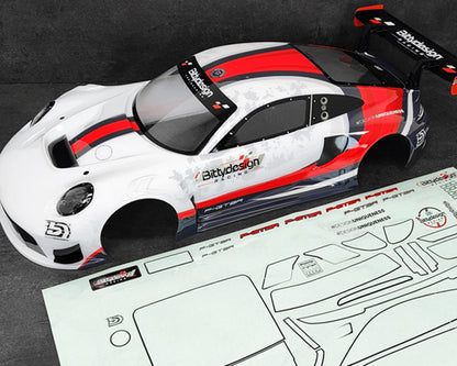 Bittydesign P-GT3R Pre-Painted 1/7 Supercar Body (White/Red)