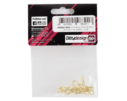 Bittydesign 1/10 Body Clips (Gold)