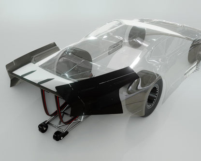 Bittydesign ZL21 Pro Drag Racing Wing Set (Clear)