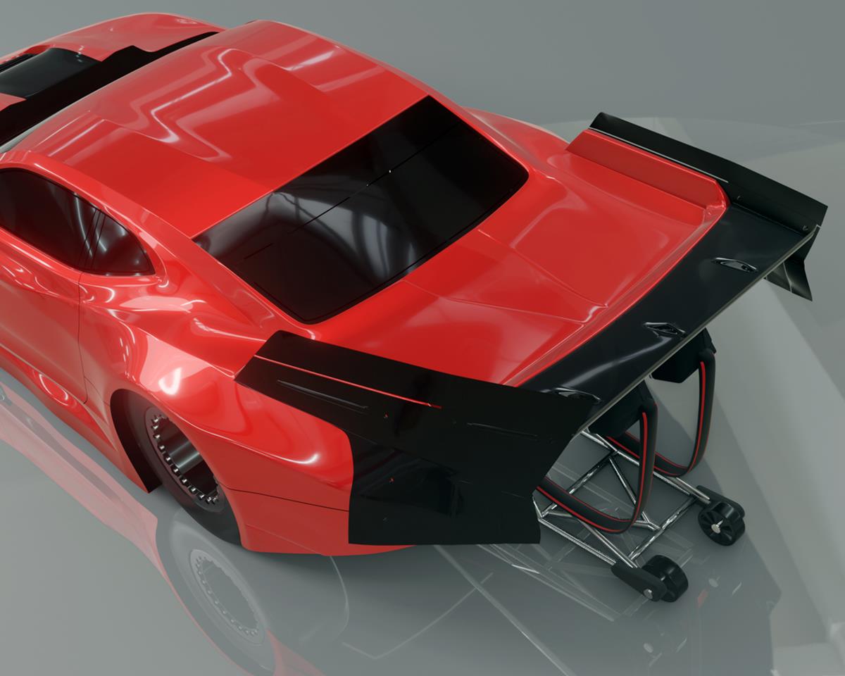 Bittydesign ZL21 Pro Drag Racing Wing Set (Clear)
