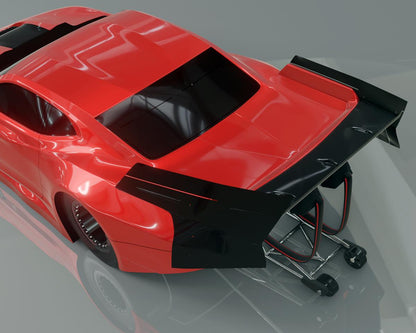Bittydesign ZL21 Pro Drag Racing Wing Set (Clear)