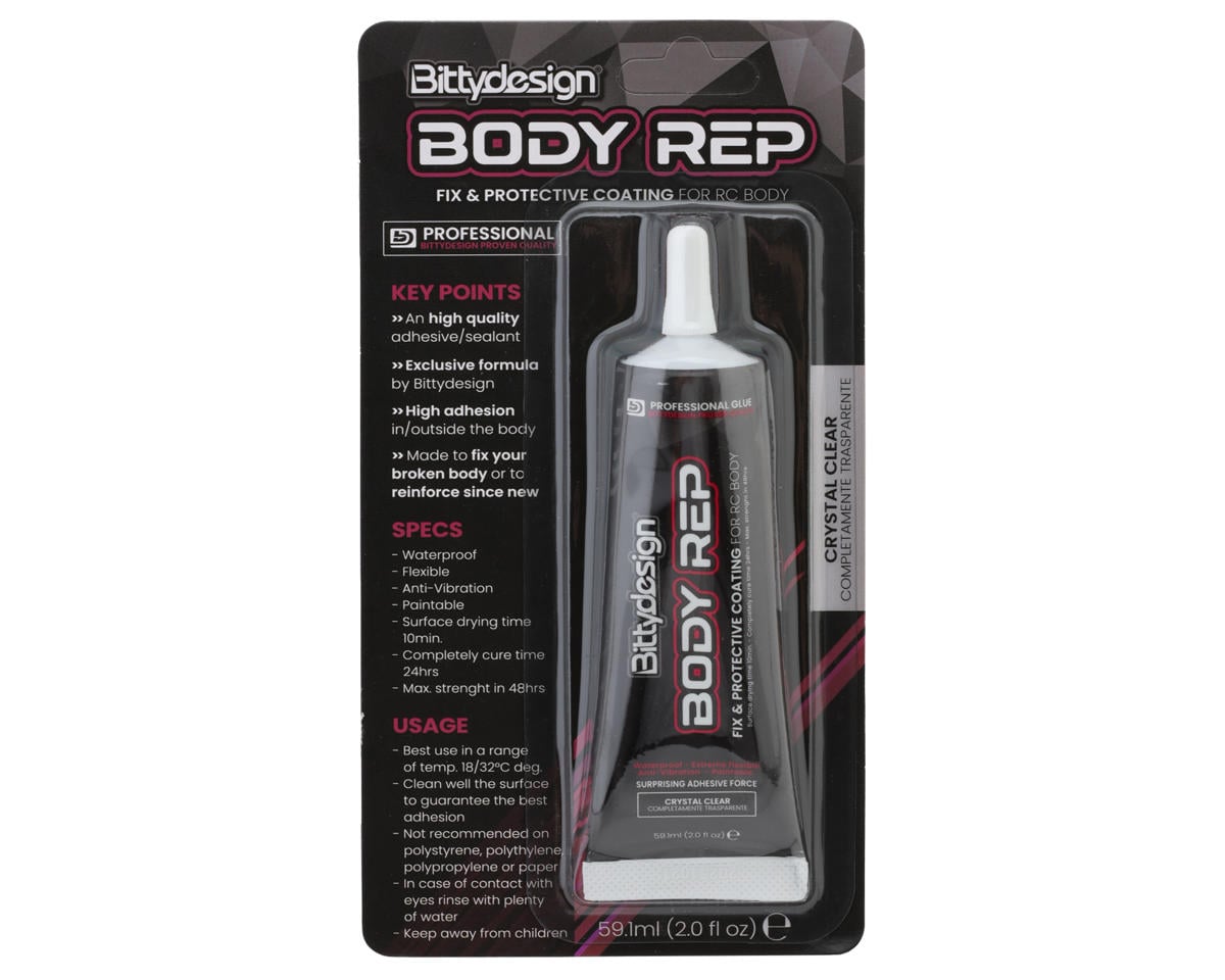 Bittydesign Body Rep' Fix & Protective Coating Adhesive/Sealant (Crystal Clear)