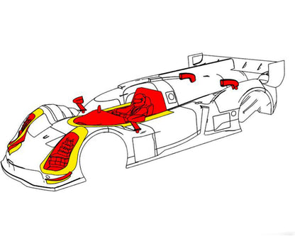 Bittydesign GLH-007 Hypercar 1/10 Aesthetic Body Kit (Clear)