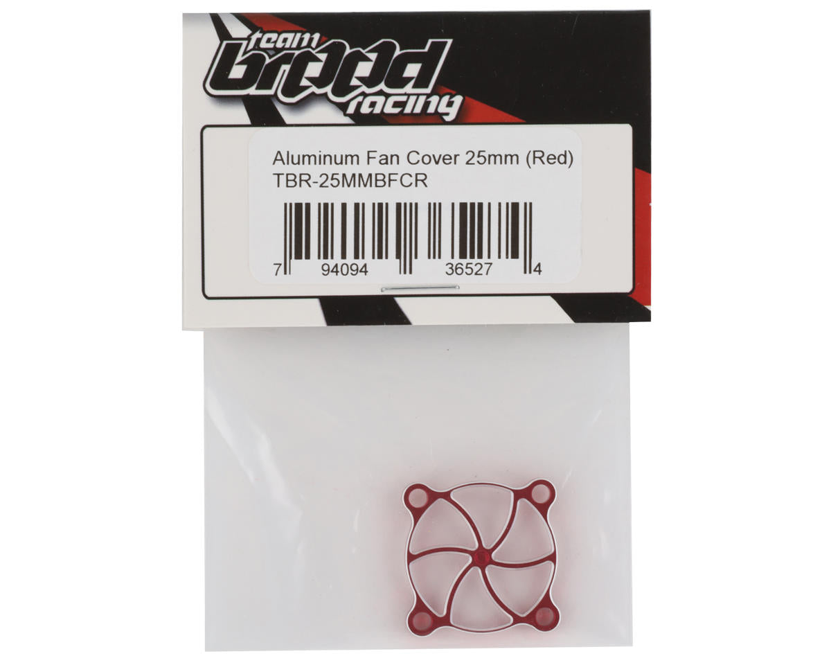 Team Brood Aluminum 25mm Fan Cover (Red)