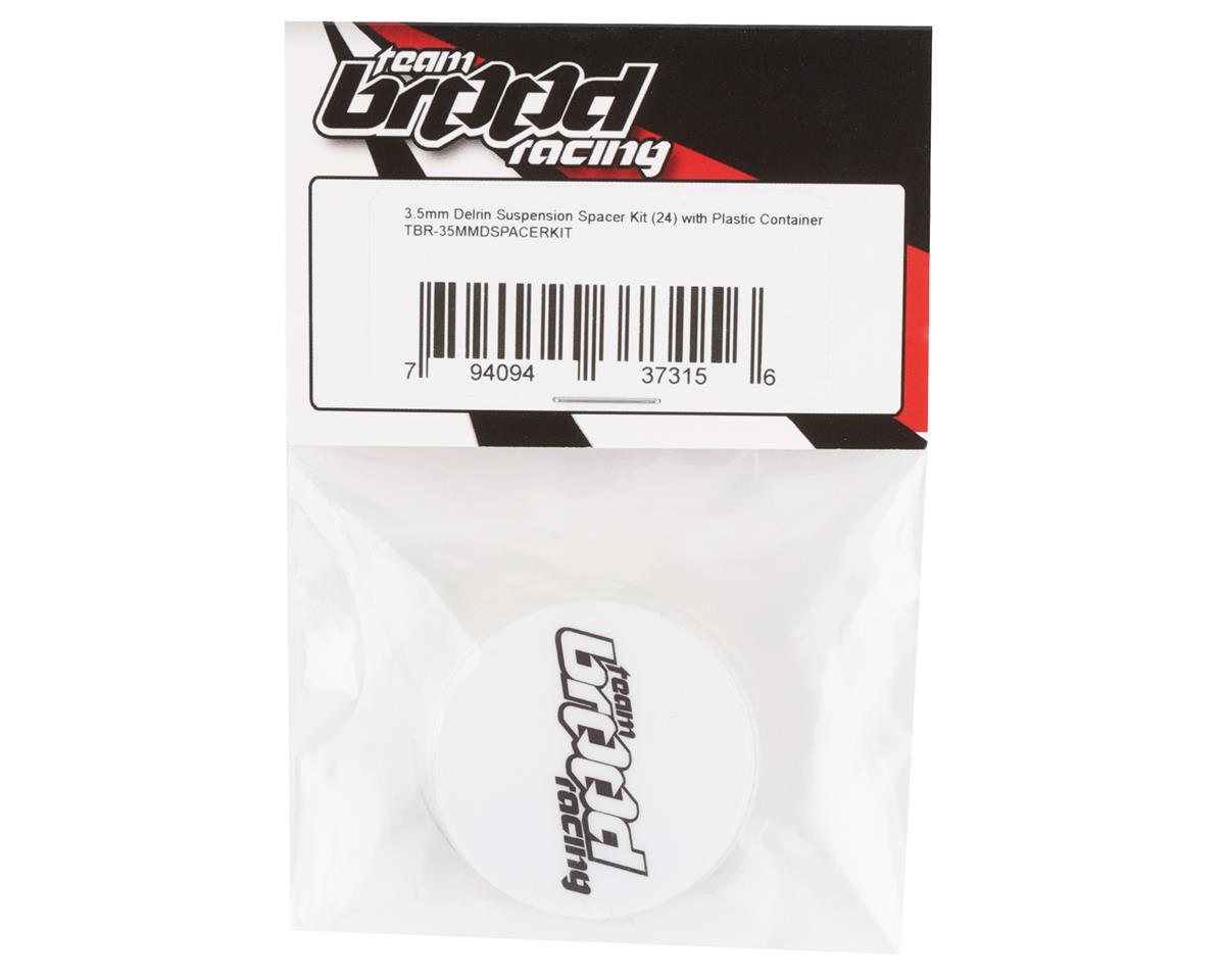 Team Brood 3.5mm Delrin Suspension Spacer Kit w/Plastic Container (24)
