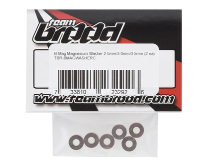 Team Brood B-Mag 2.5mm/3.0mm/3.5mm Magnesium "C" Washer Set (6)