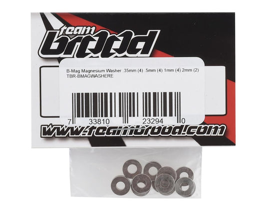 Team Brood B-Mag .35mm/.5mm/1mm/2mm Magnesium "E" Washer Set (14)