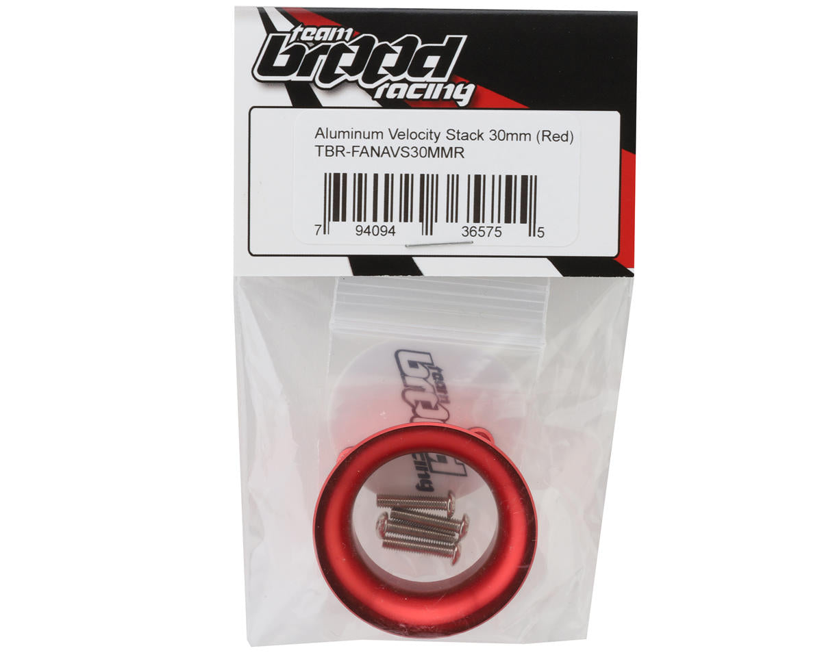 Team Brood 30mm 6061 Aluminum Velocity Stack (Red)