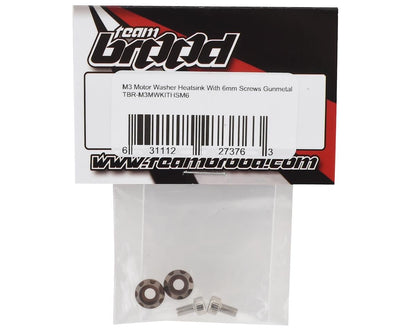 Team Brood M3 Motor Washer Heatsink (Grey) (6mm)