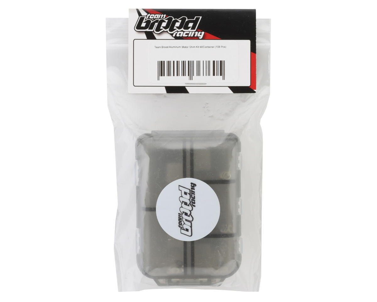 Team Brood Aluminum Motor Shim Kit w/Container (108)