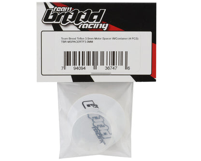 Team Brood 3.0mm Teflon Motor Spacers w/Container (4)