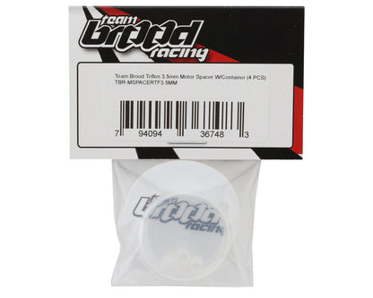 Team Brood 3.5mm Teflon Motor Spacers w/Container (4)