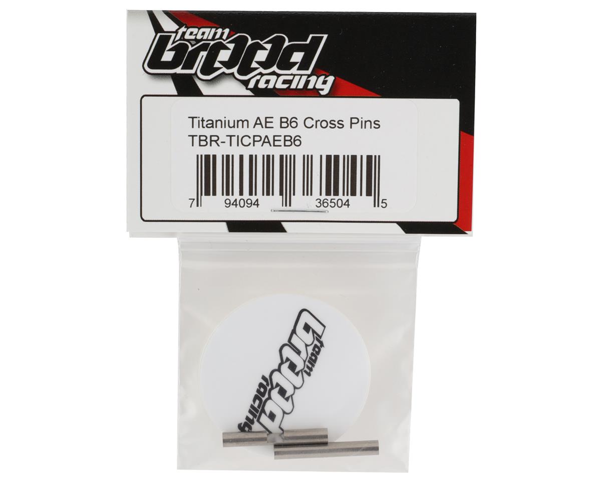 Team Brood AE B6 Lightweight Titanium Gear Differential Cross Pins (2)