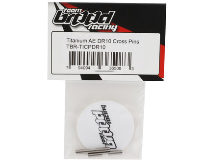 Team Brood AE DR10 Lightweight Titanium Gear Differential Cross Pins (2)