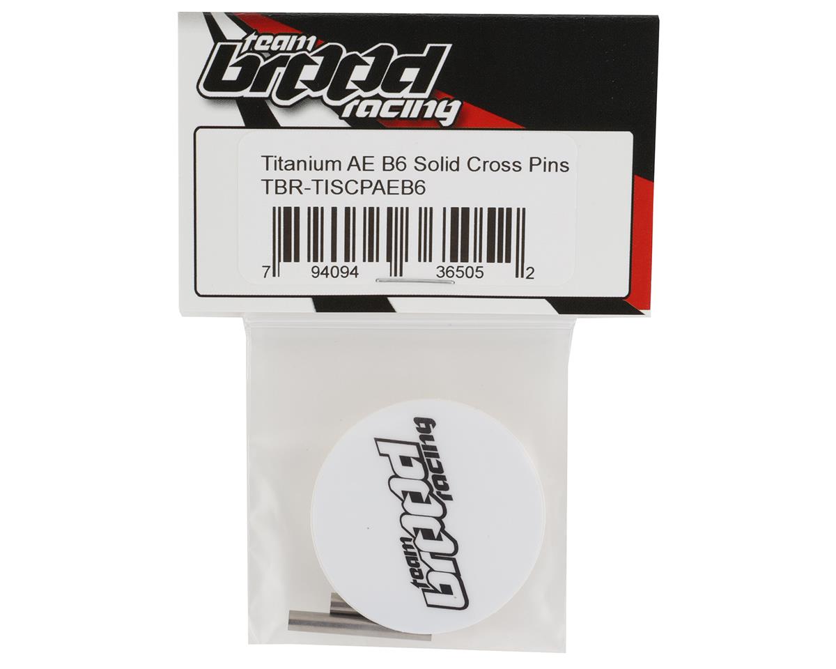 Team Brood AE B6 Lightweight Titanium Gear Differential Solid Cross Pins (2)