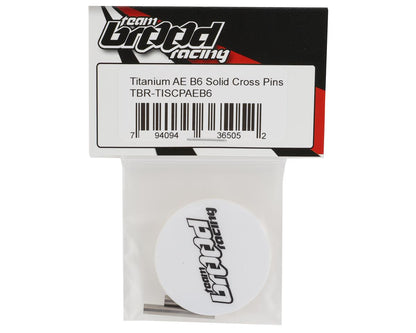 Team Brood AE B6 Lightweight Titanium Gear Differential Solid Cross Pins (2)